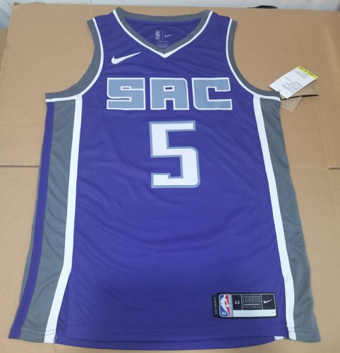 NBA 5 Fox Sacramento Kings 2022-23 Icon Maillot Violet